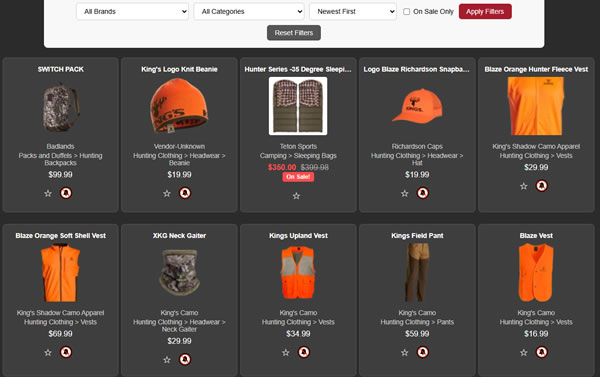 Browse gear